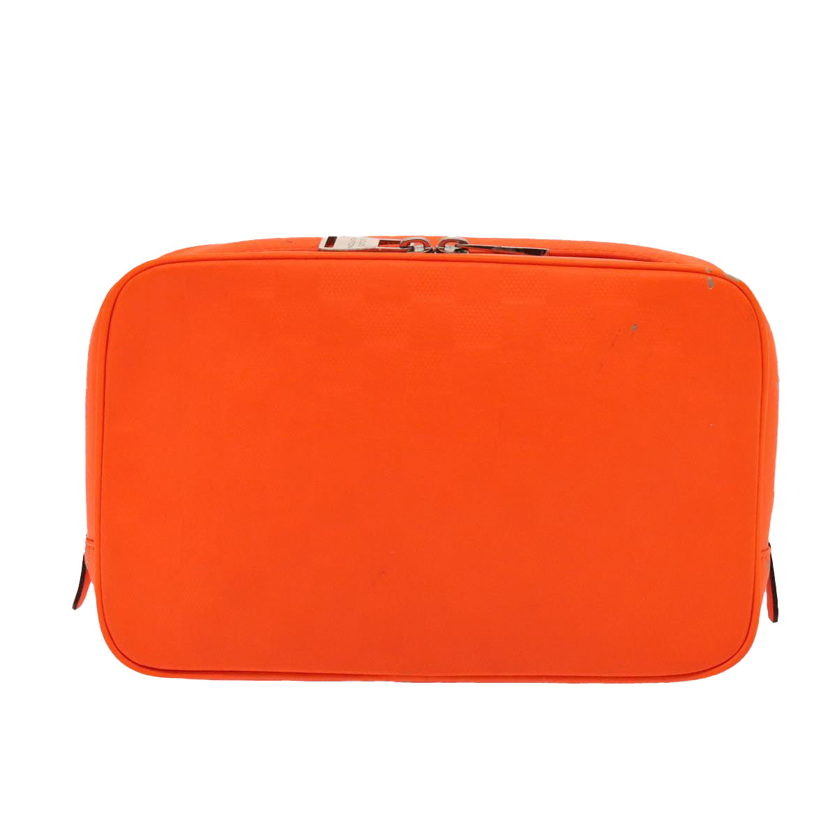 LOUIS VUITTON Damier Infini Trousse Toilette Bag Orange N23348 LV Auth 92529
