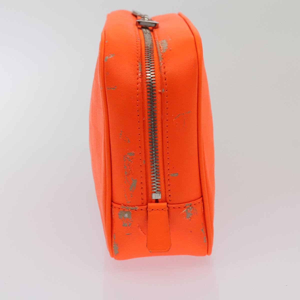 LOUIS VUITTON Damier Infini Trousse Toilette Bag Orange N23348 LV Auth 92529