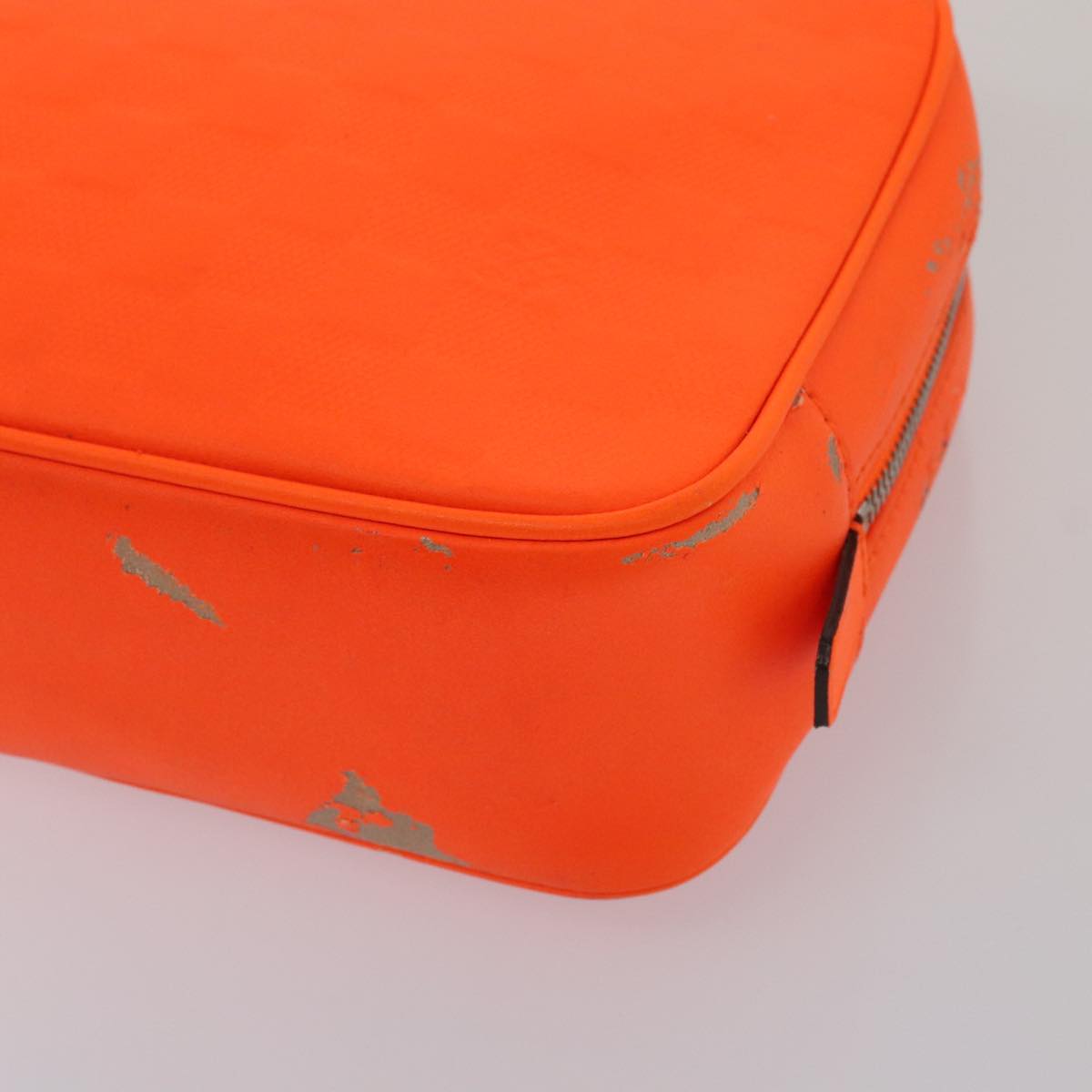 LOUIS VUITTON Damier Infini Trousse Toilette Bag Orange N23348 LV Auth 92529