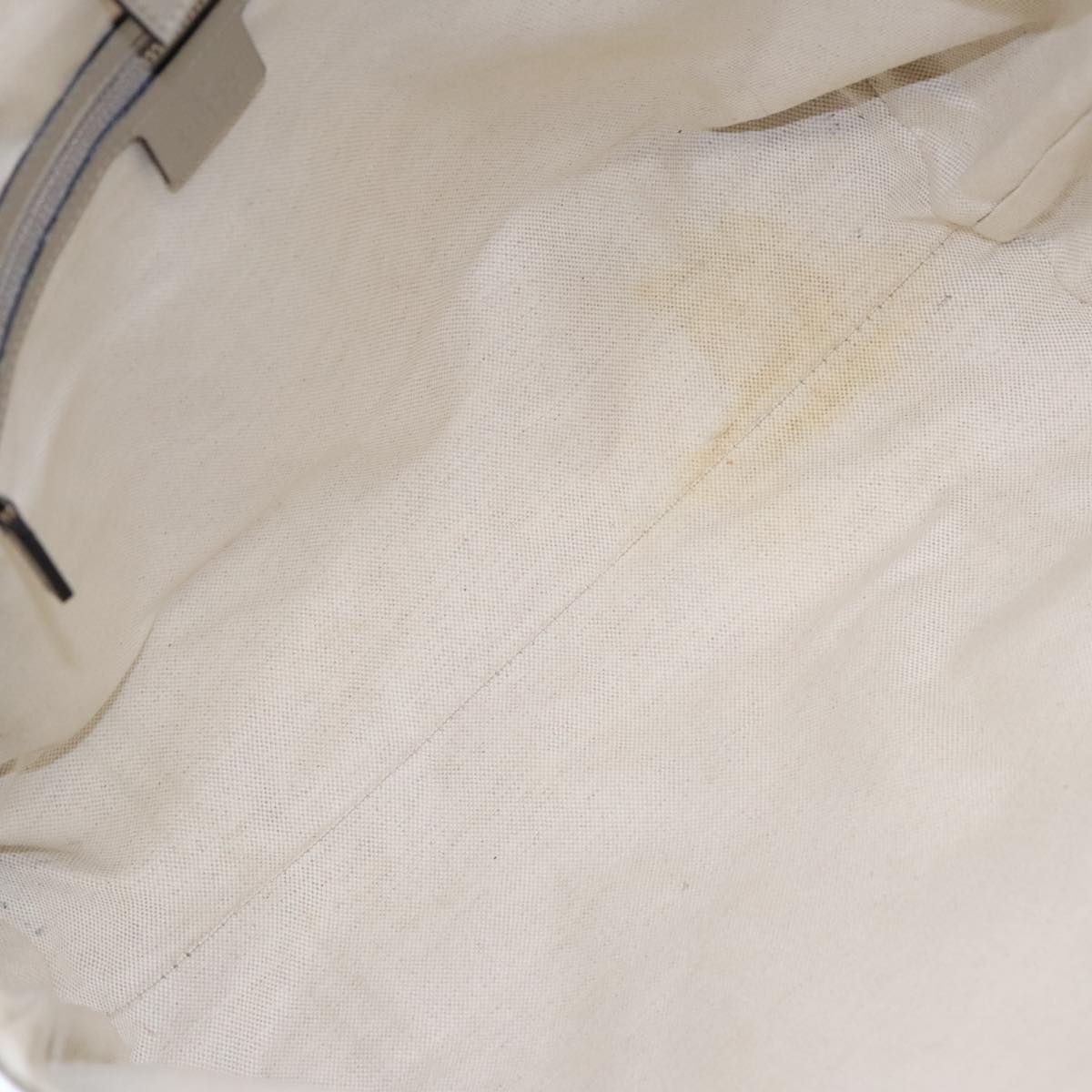 GUCCI GG implementation Tote Bag PVC Silver Auth 92536