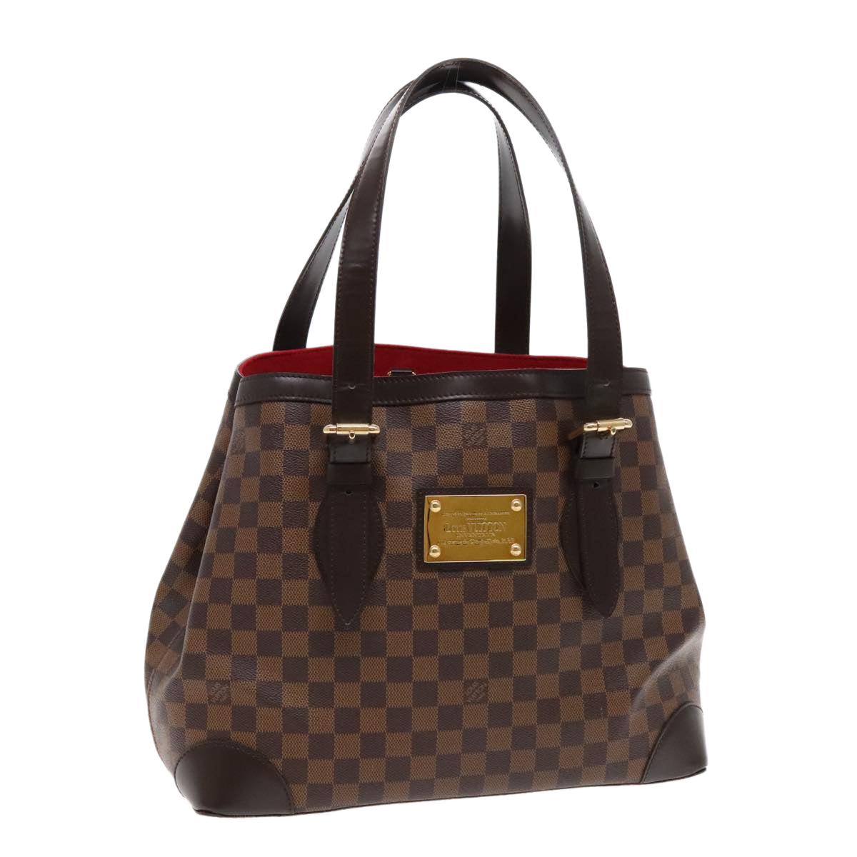 LOUIS VUITTON Damier Ebene Hampstead MM Tote Bag N51204 LV Auth 92738AV