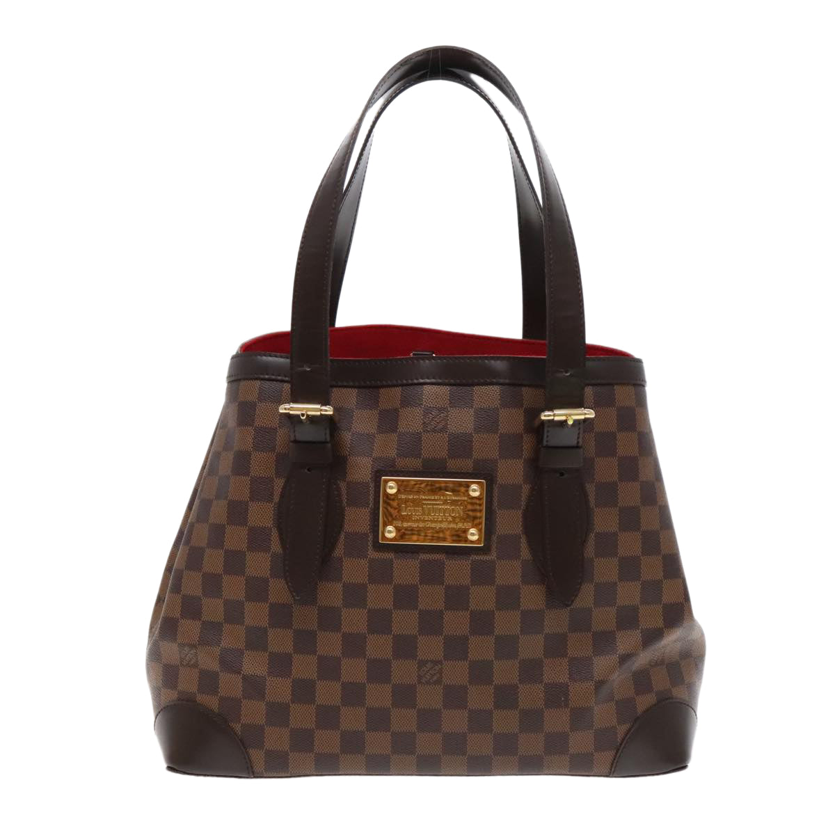 LOUIS VUITTON Damier Ebene Hampstead MM Tote Bag N51204 LV Auth 92738AV