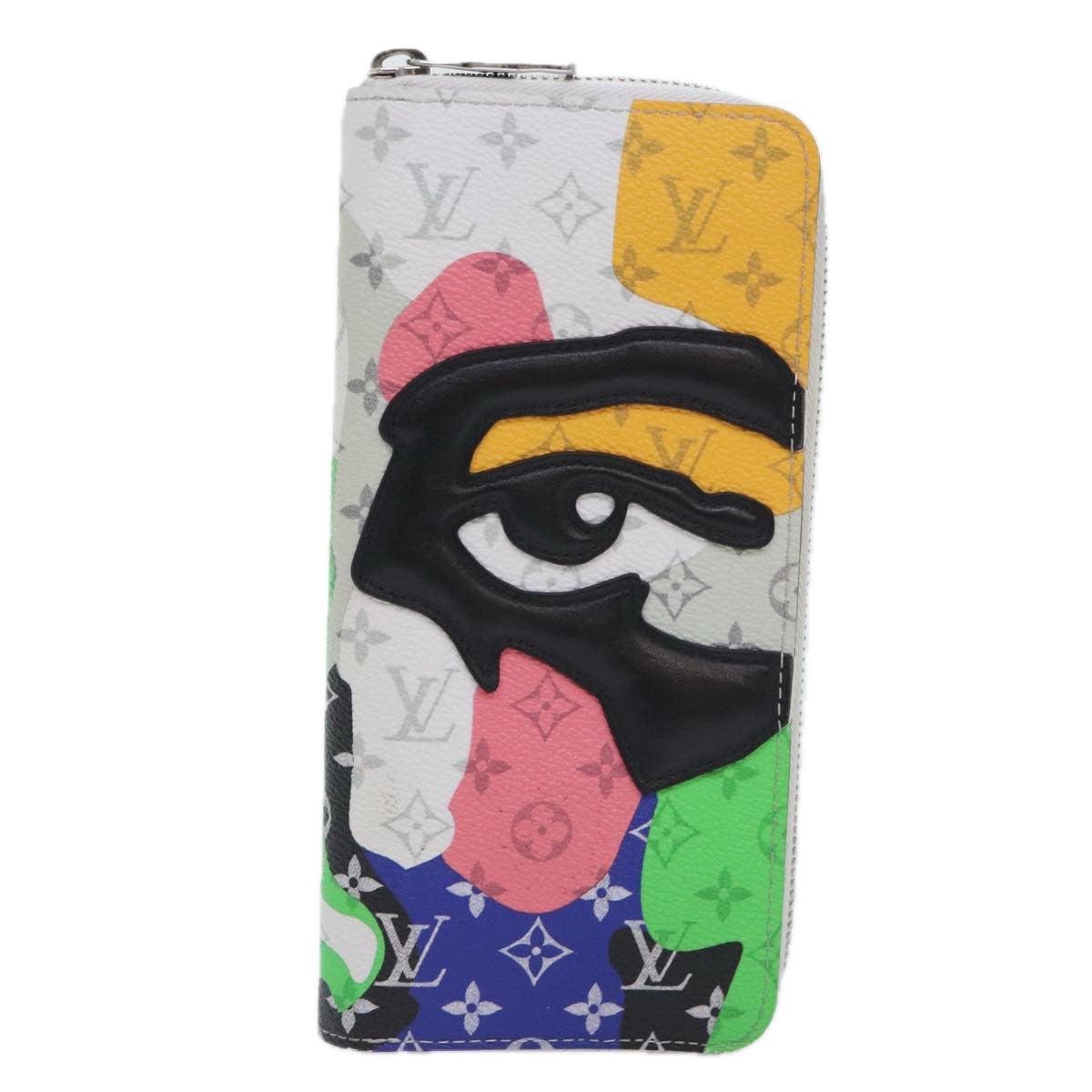 LOUIS VUITTON Monogram LV Portrait Zippy Vertical Wallet M82590 LV Auth 92757A