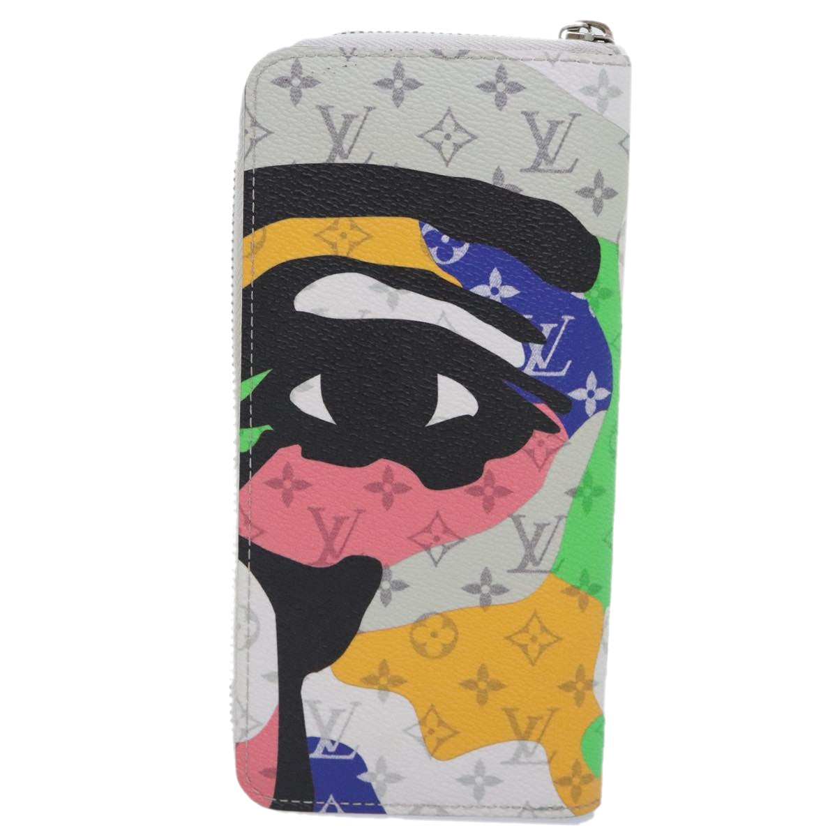 LOUIS VUITTON Monogram LV Portrait Zippy Vertical Wallet M82590 LV Auth 92757SAM