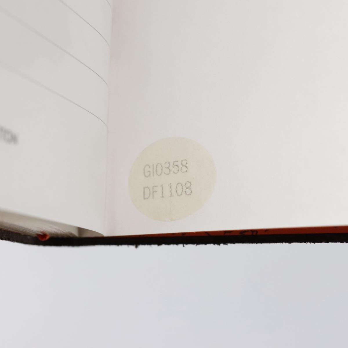 LOUIS VUITTON Catgram Cayenne Clemence Note Cover Orange GI0358 LV Auth 92886