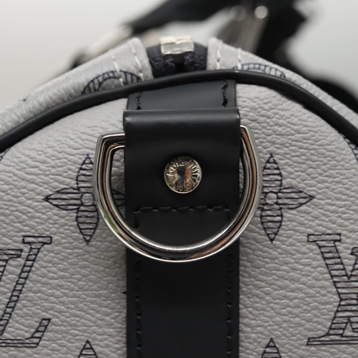 LOUIS VUITTON Monogram Savanna Keepall Bandouliere 45 Bag M54130 LV Auth 92978S