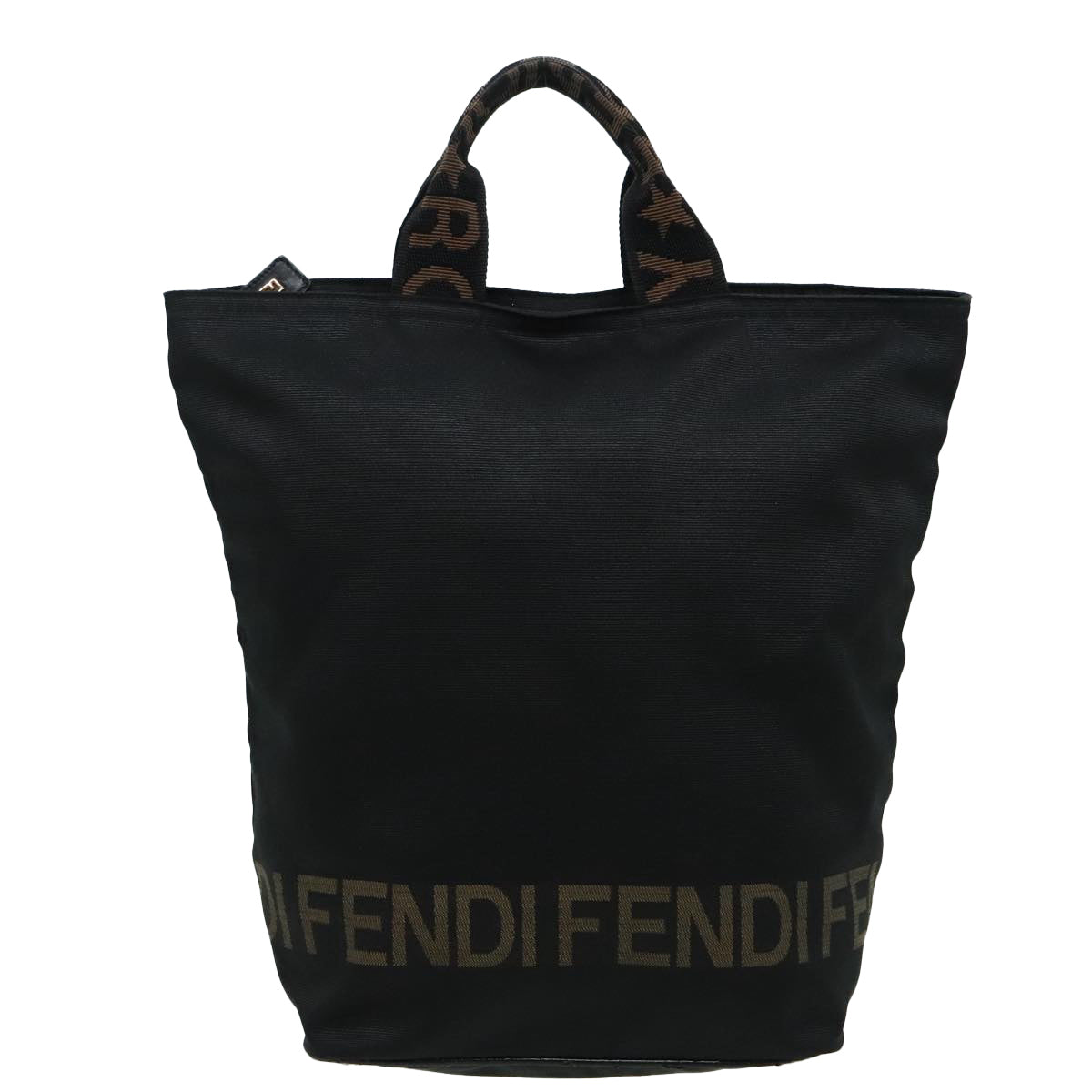 FENDI Hand Bag Black Auth 92994