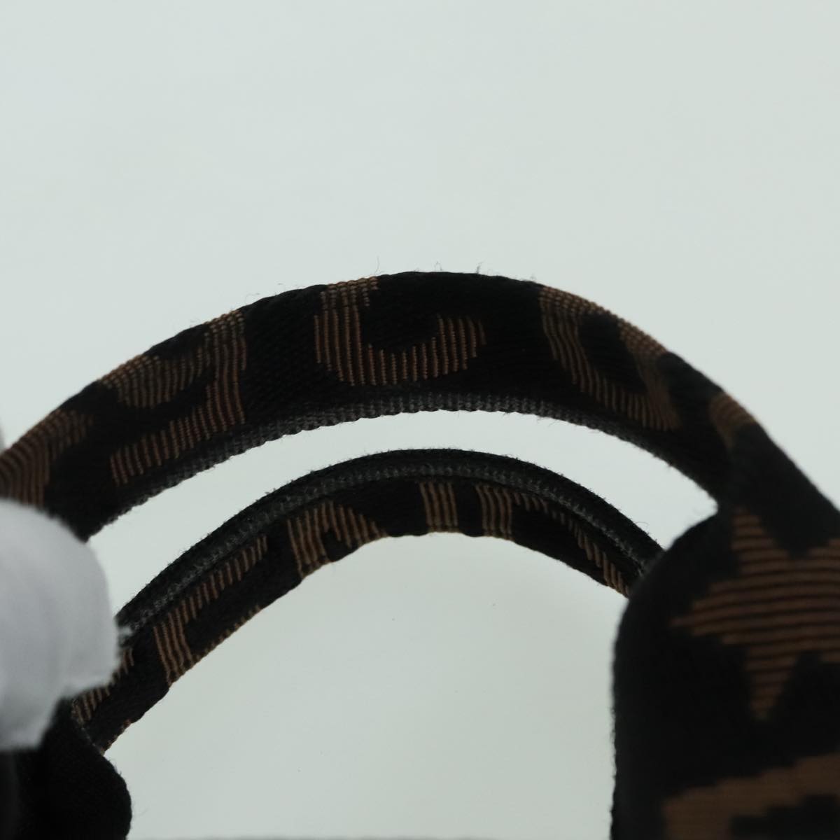 FENDI Hand Bag Black Auth 92994