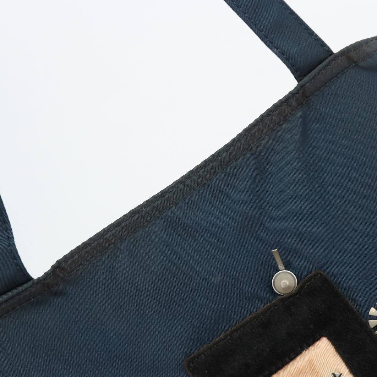 PRADA Robot Tote Bag Nylon Navy Auth 93015