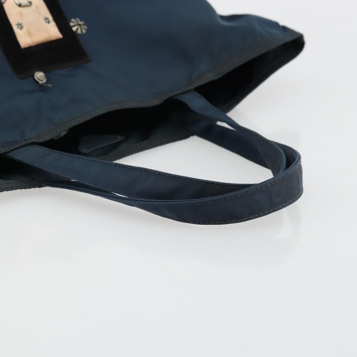 PRADA Robot Tote Bag Nylon Navy Auth 93015