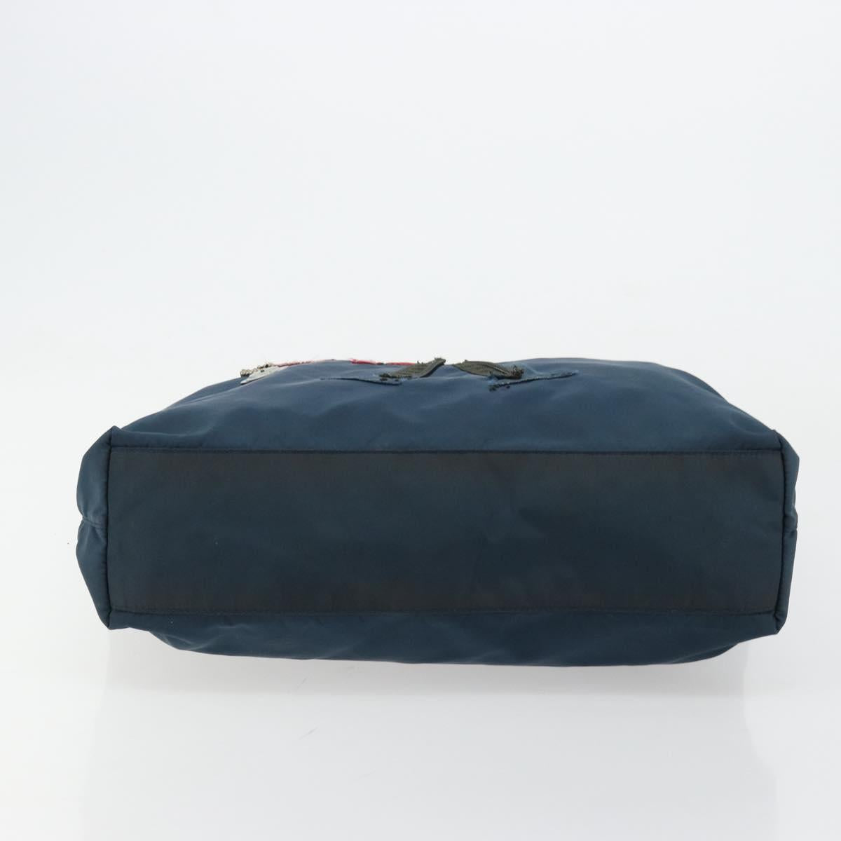 PRADA Robot Tote Bag Nylon Navy Auth 93015