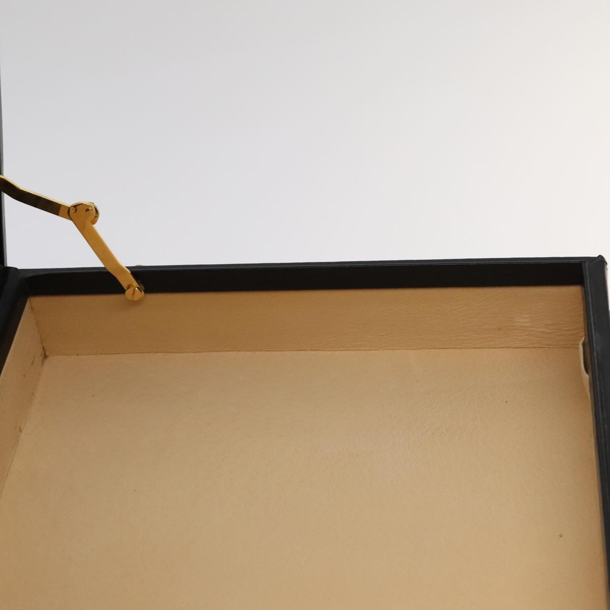 GUCCI Business Bag Leather Black Auth 93060