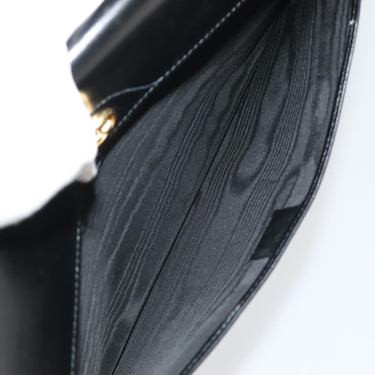 GUCCI Business Bag Leather Black Auth 93060