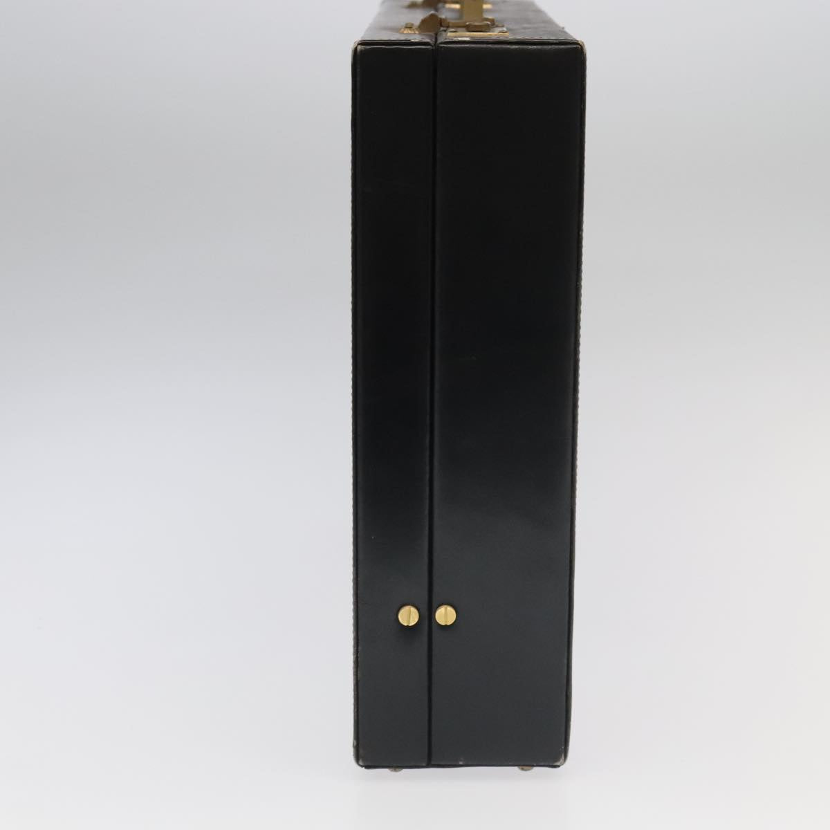 GUCCI Business Bag Leather Black Auth 93060