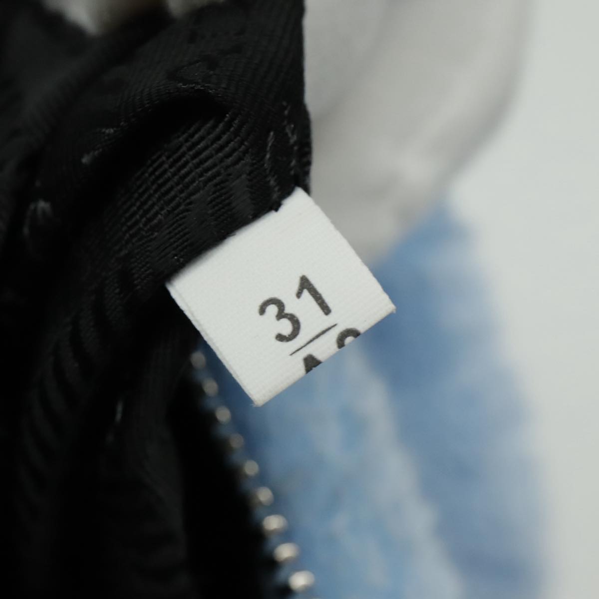 PRADA Mini Hand Bag Pile Blue Auth 93077AM