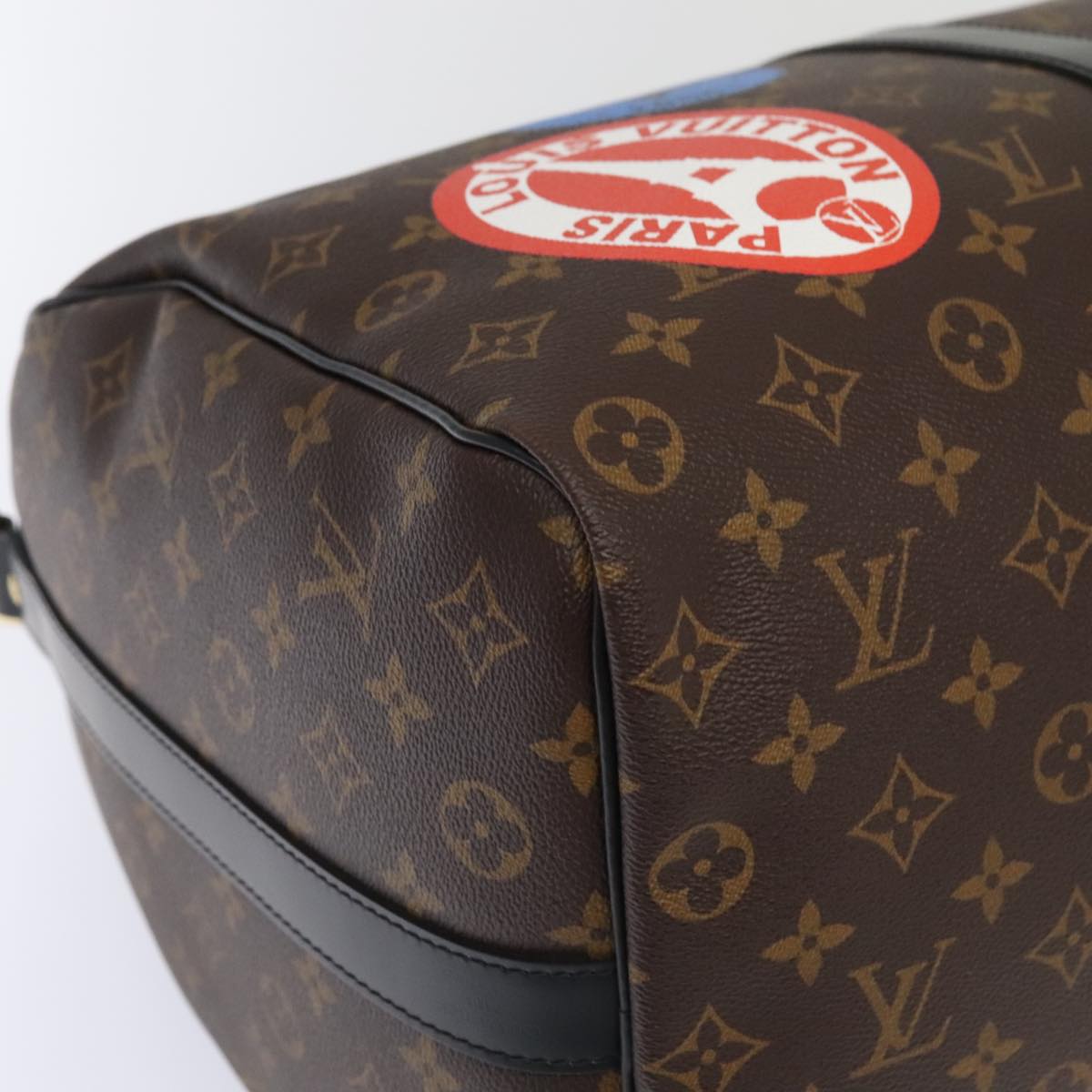 LOUIS VUITTON Monogram My LV Sticker Keepall Bandouliere 50 Bag LV Auth 93086S