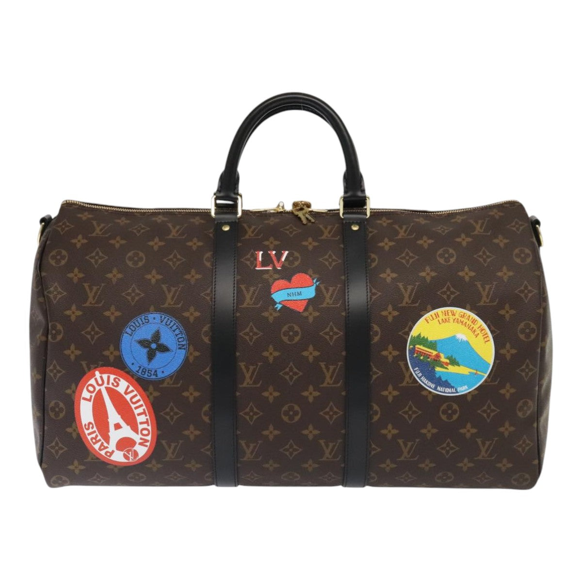 LOUIS VUITTON Monogram My LV Sticker Keepall Bandouliere 50 Bag LV Auth 93086S