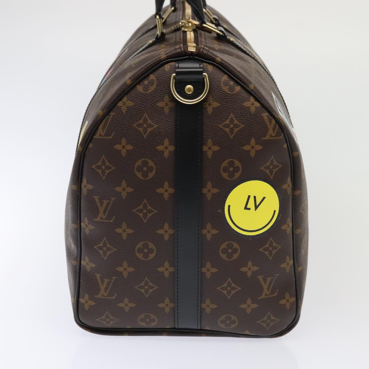 LOUIS VUITTON Monogram My LV Sticker Keepall Bandouliere 50 Bag LV Auth 93086S