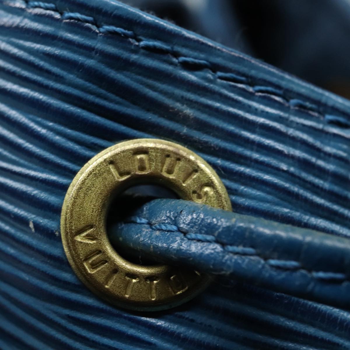LOUIS VUITTON Epi Noe Shoulder Bag Toledo Blue M44005 LV Auth 93094