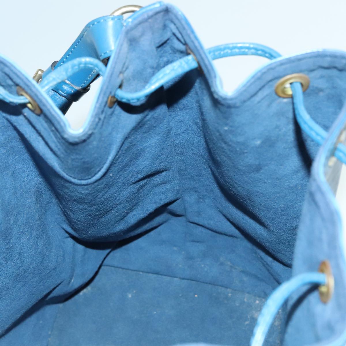 LOUIS VUITTON Epi Noe Shoulder Bag Toledo Blue M44005 LV Auth 93094