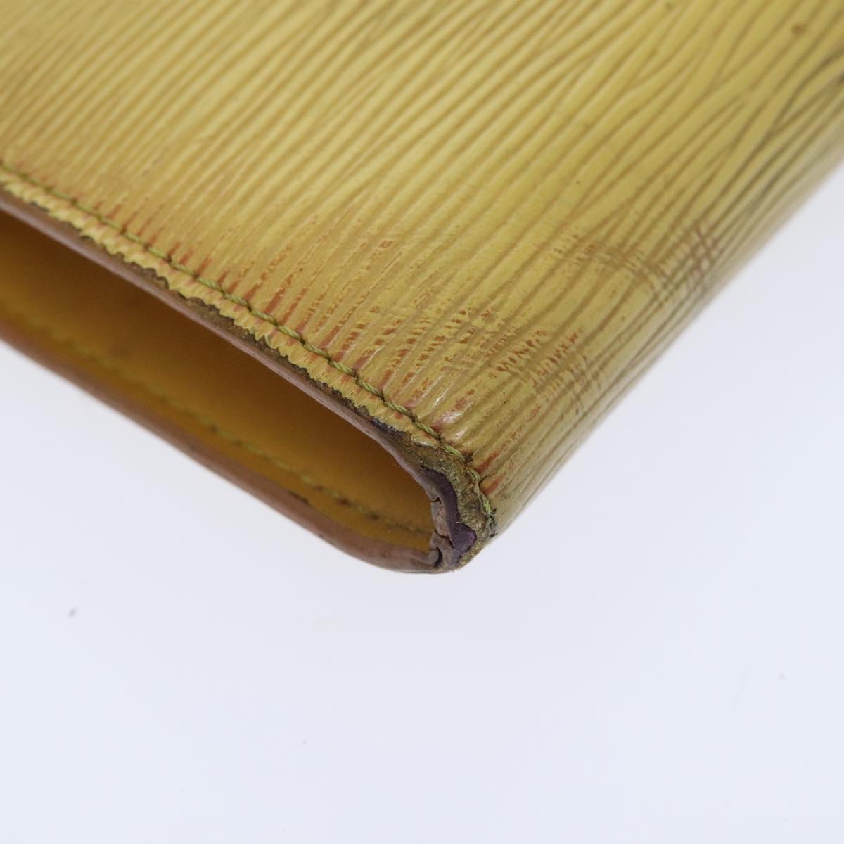 LOUIS VUITTON Epi Pochette Accessoires Pouch Yellow M52989 LV Auth 93680