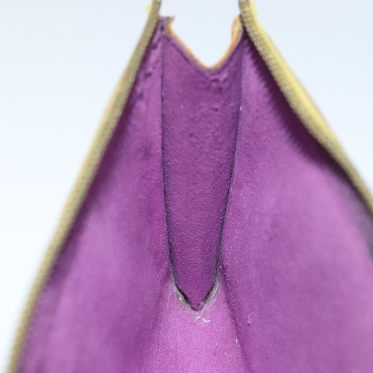 LOUIS VUITTON Epi Pochette Accessoires Pouch Yellow M52989 LV Auth 93680