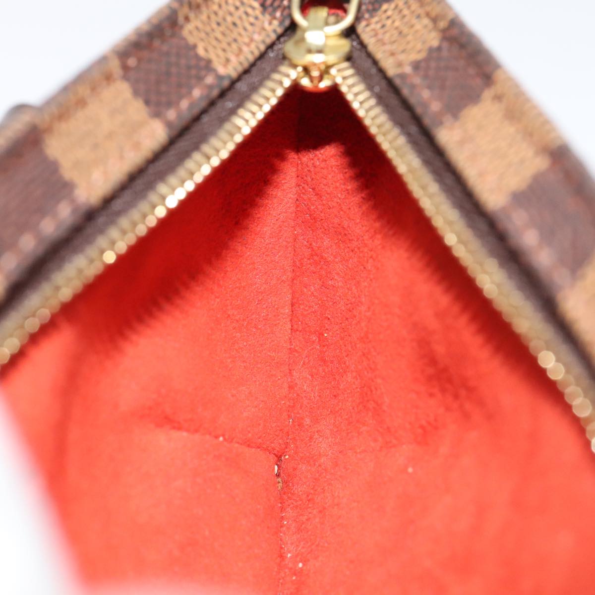 LOUIS VUITTON Damier Ebene Manosque GM Accessory Pouch N51120 LV Auth 93698SAV