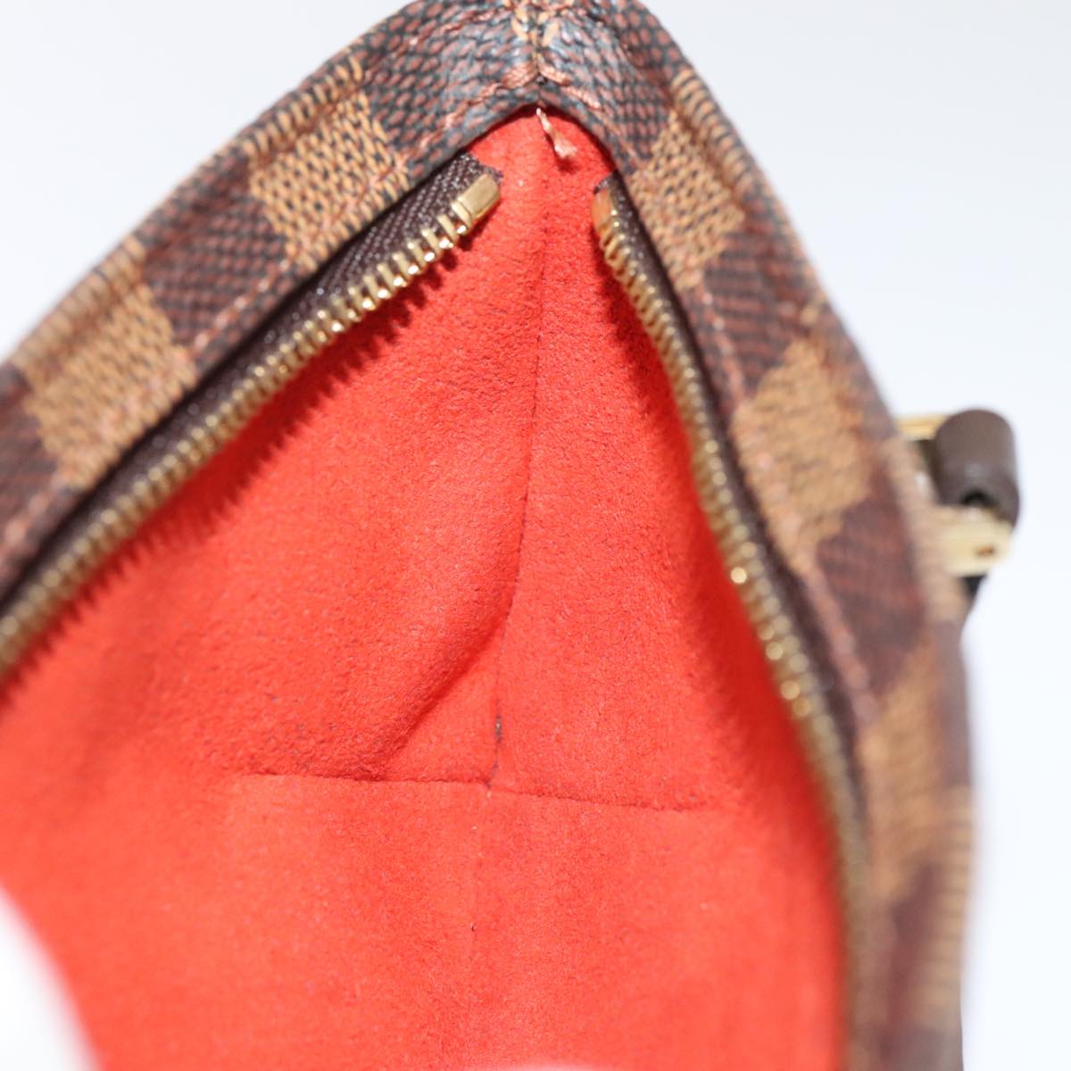 LOUIS VUITTON Damier Ebene Manosque GM Accessory Pouch N51120 LV Auth 93698SAV