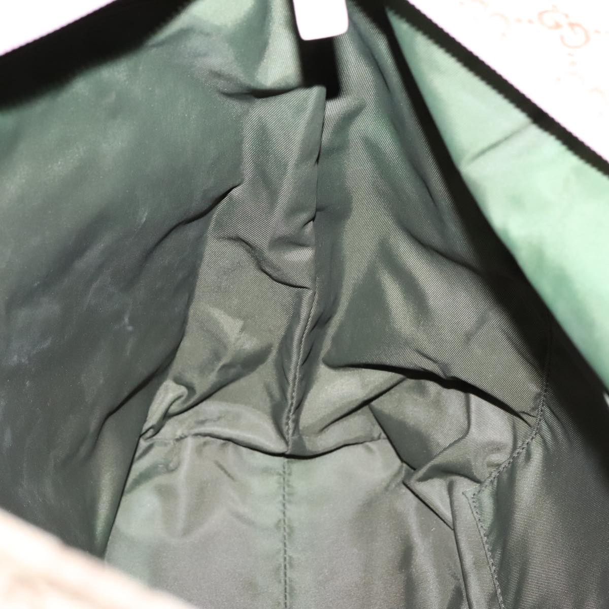 GUCCI GG Canvas Tote Bag Beige 155524 Auth 93858