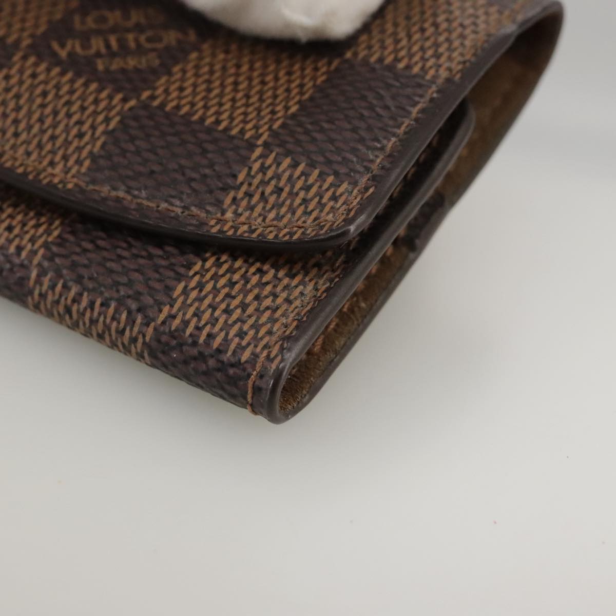 LOUIS VUITTON Damier Ebene Cuff Case LV Auth 93909