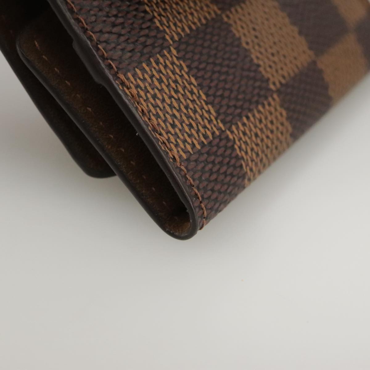 LOUIS VUITTON Damier Ebene Cuff Case LV Auth 93909