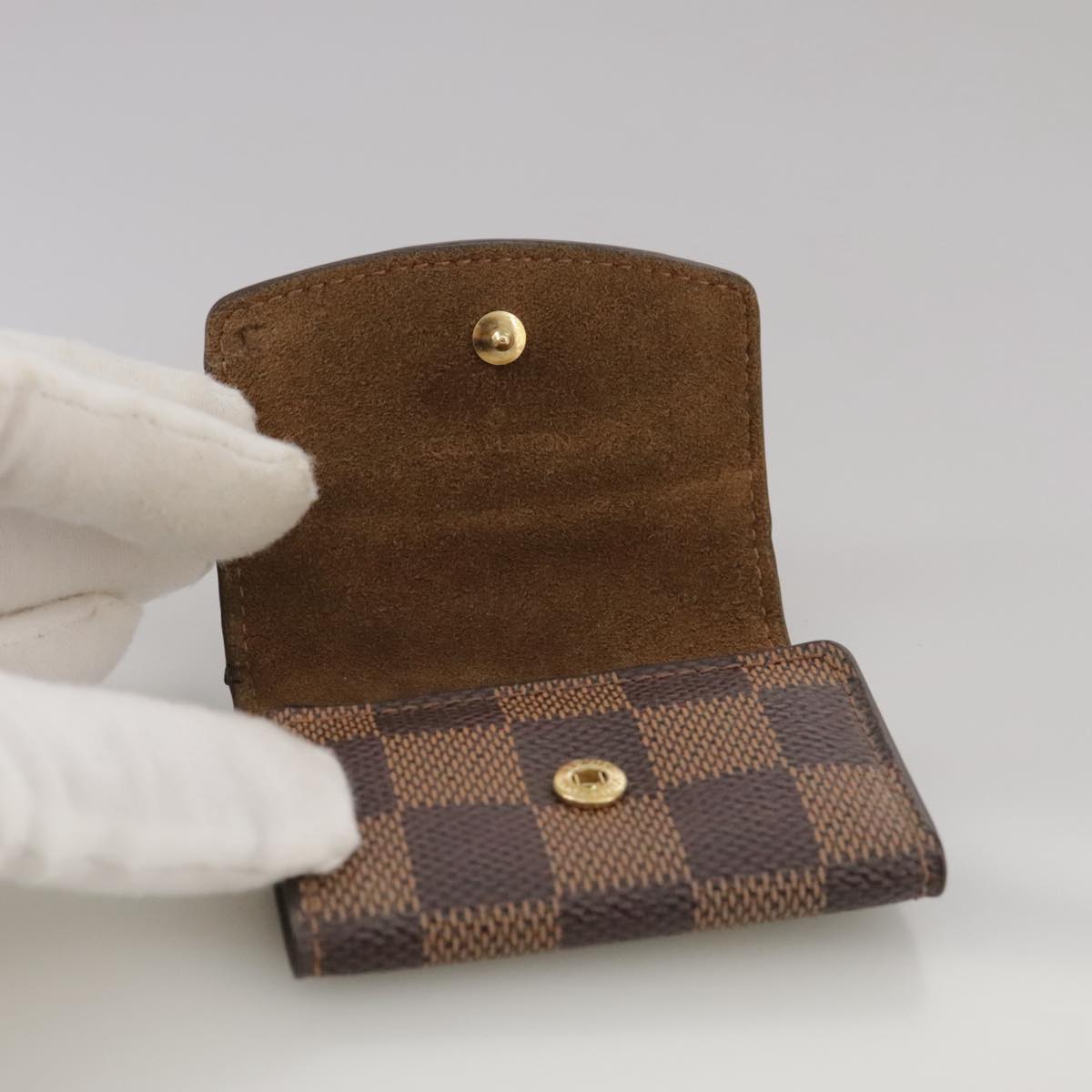 LOUIS VUITTON Damier Ebene Cuff Case LV Auth 93909