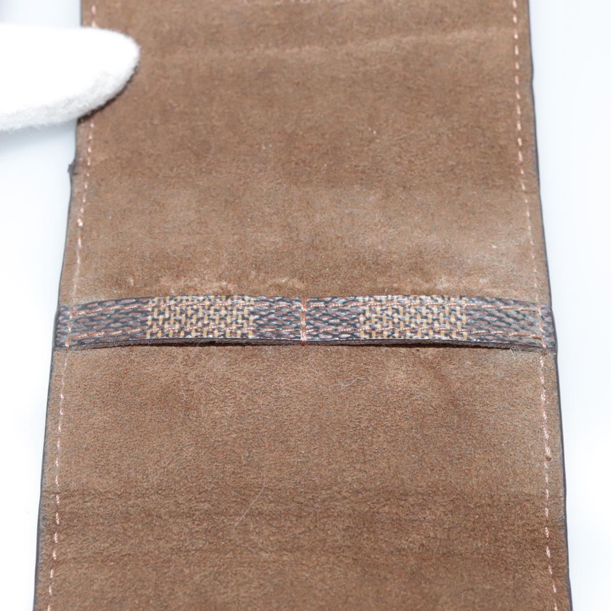 LOUIS VUITTON Damier Ebene Cuff Case LV Auth 93909