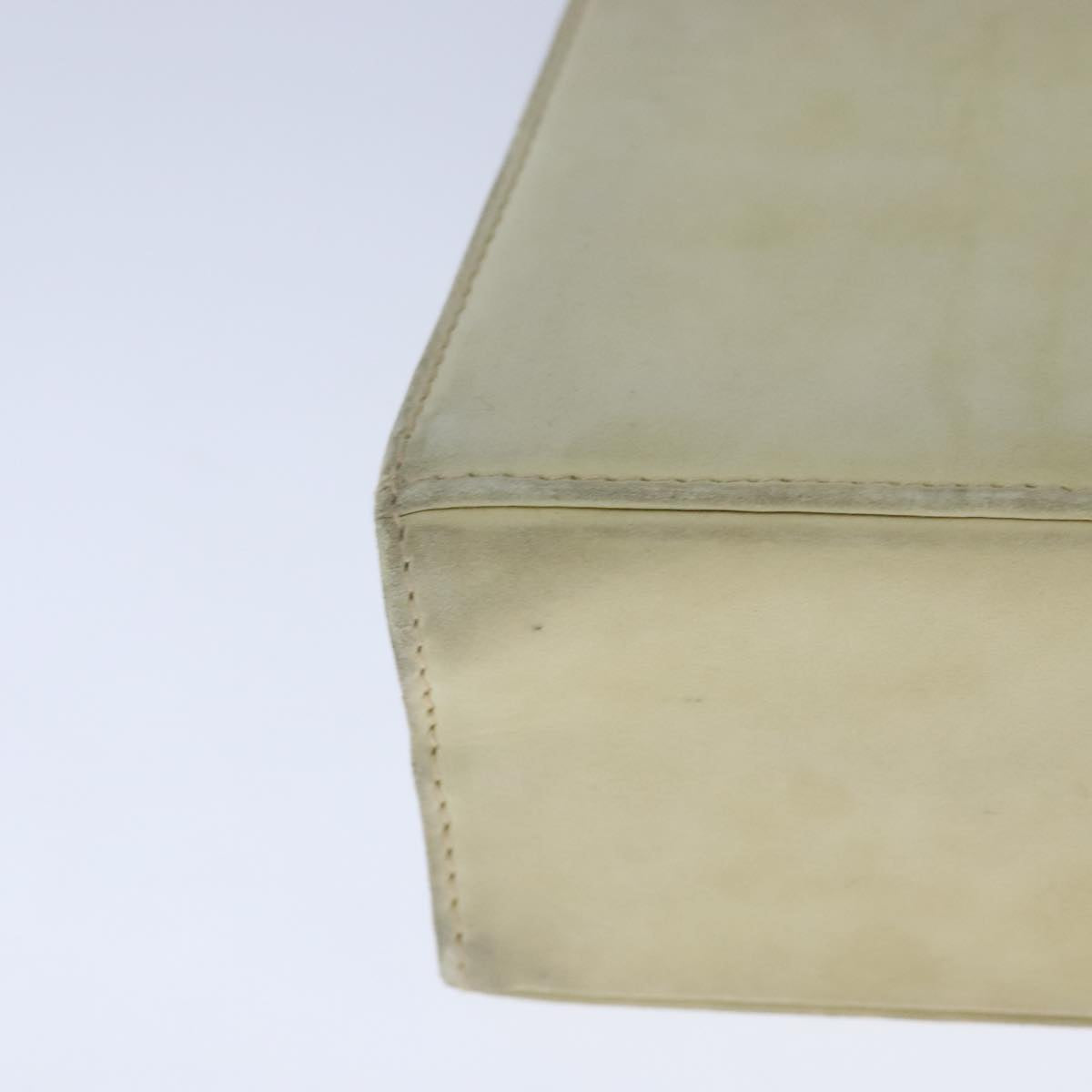 Salvatore Ferragamo Hand Bag Suede 2way Beige Auth 94147