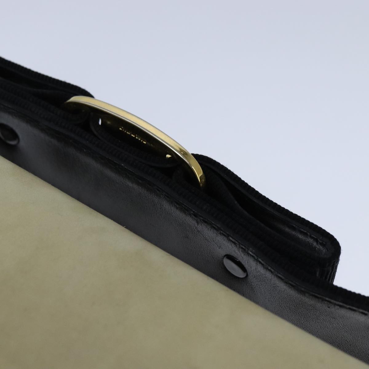 Salvatore Ferragamo Hand Bag Suede 2way Beige Auth 94147