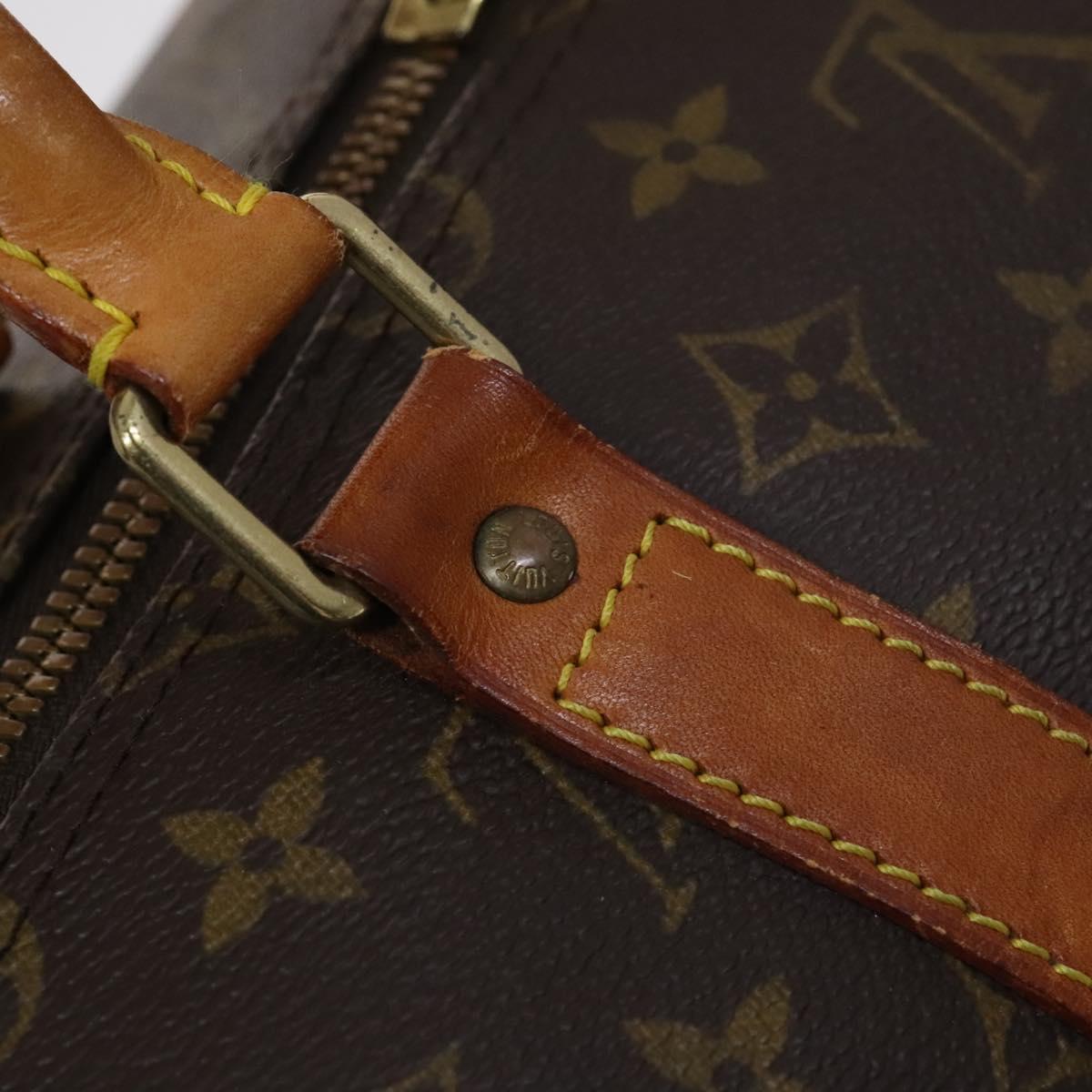 LOUIS VUITTON Monogram Keepall Bandouliere 55 Boston Bag M41414 LV Auth 94151