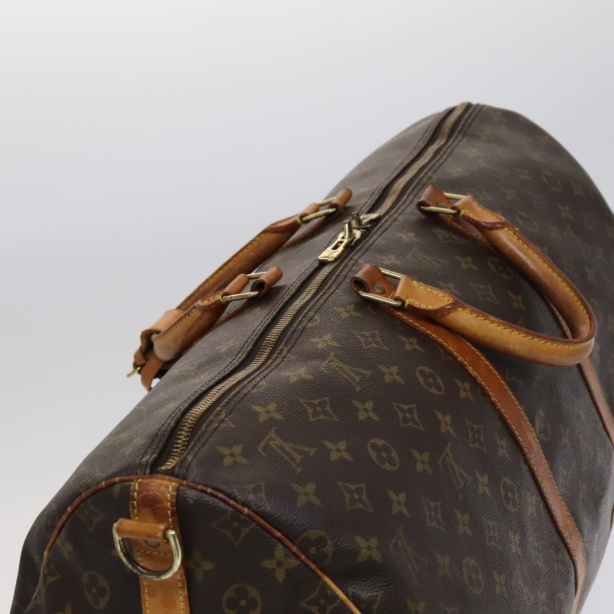 LOUIS VUITTON Monogram Keepall Bandouliere 55 Boston Bag M41414 LV Auth 94151