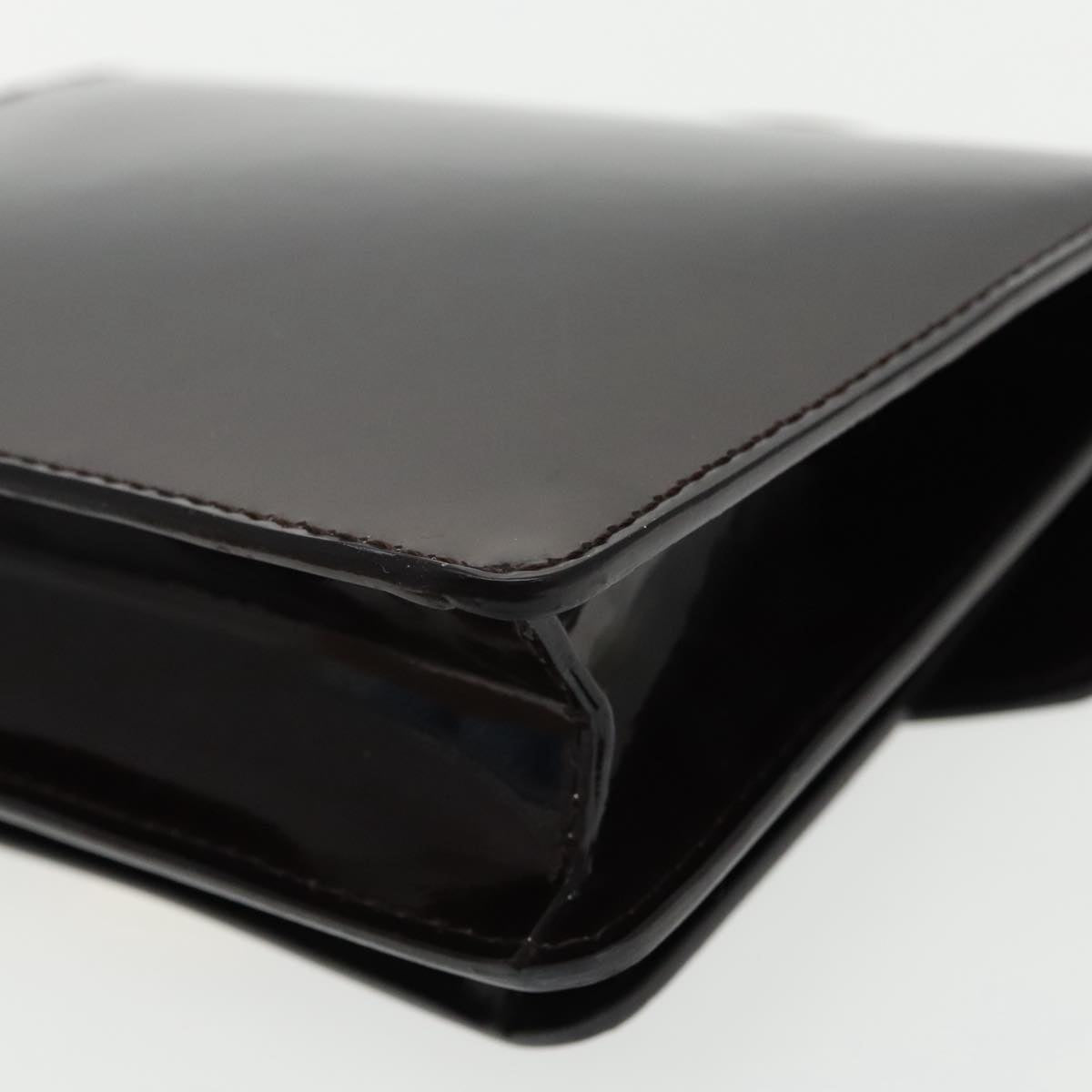 LOUIS VUITTON Monogram Vernis Monceau BB Bag 2way Amarante M91580 LV Auth 94183