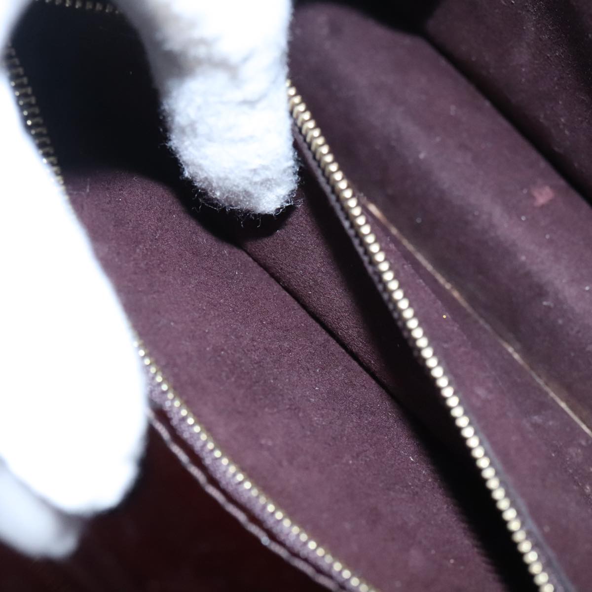 LOUIS VUITTON Monogram Vernis Monceau BB Bag 2way Amarante M91580 LV Auth 94183