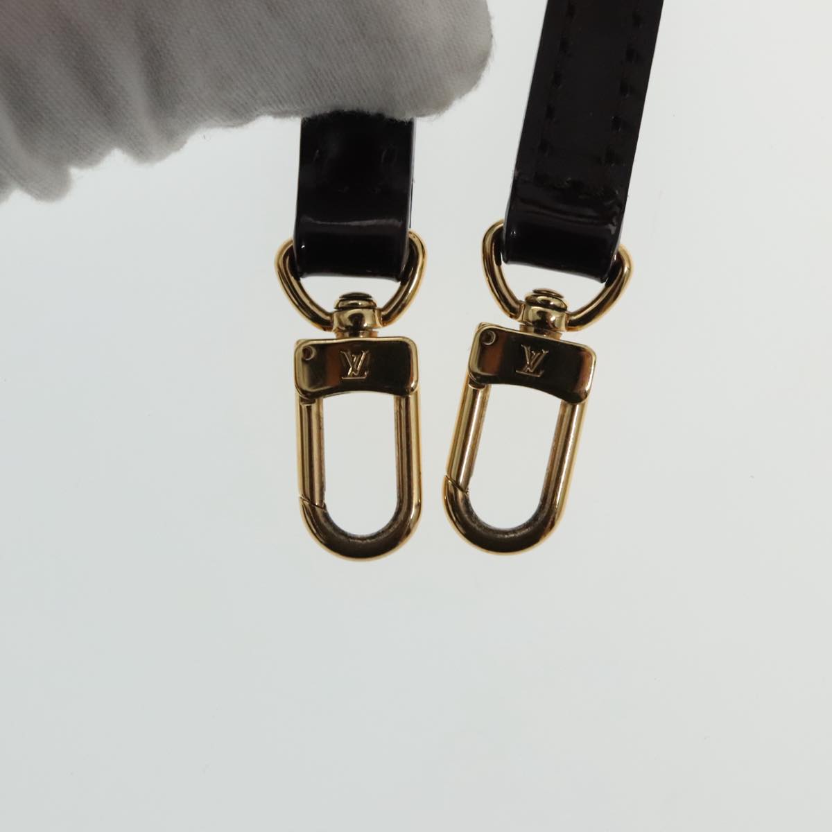 LOUIS VUITTON Monogram Vernis Monceau BB Bag 2way Amarante M91580 LV Auth 94183