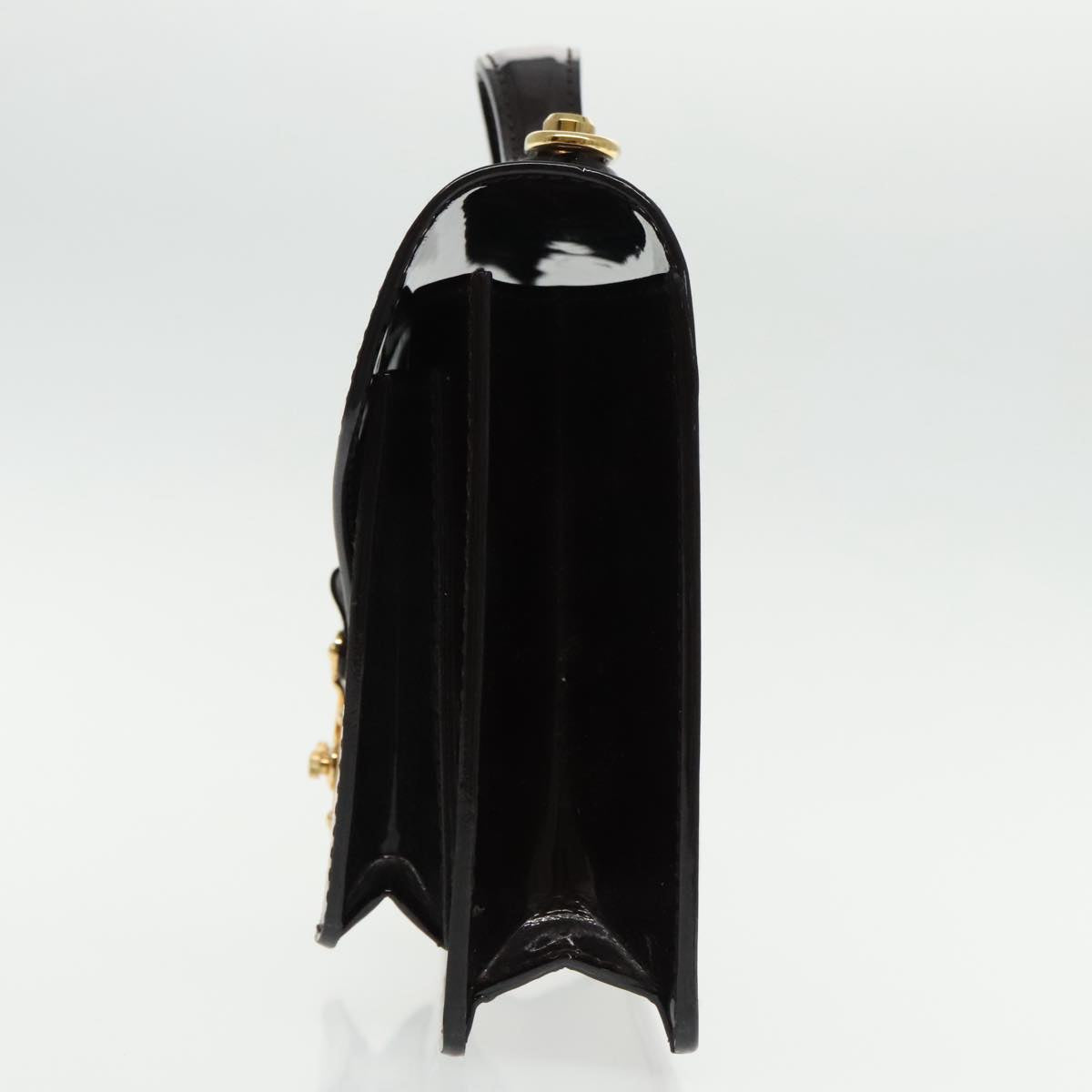 LOUIS VUITTON Monogram Vernis Monceau BB Bag 2way Amarante M91580 LV Auth 94183