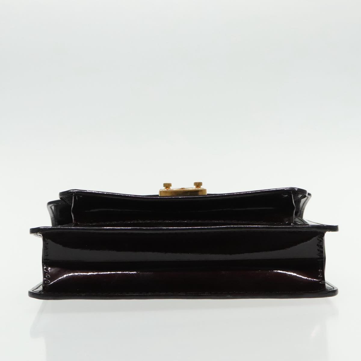 LOUIS VUITTON Monogram Vernis Monceau BB Bag 2way Amarante M91580 LV Auth 94183