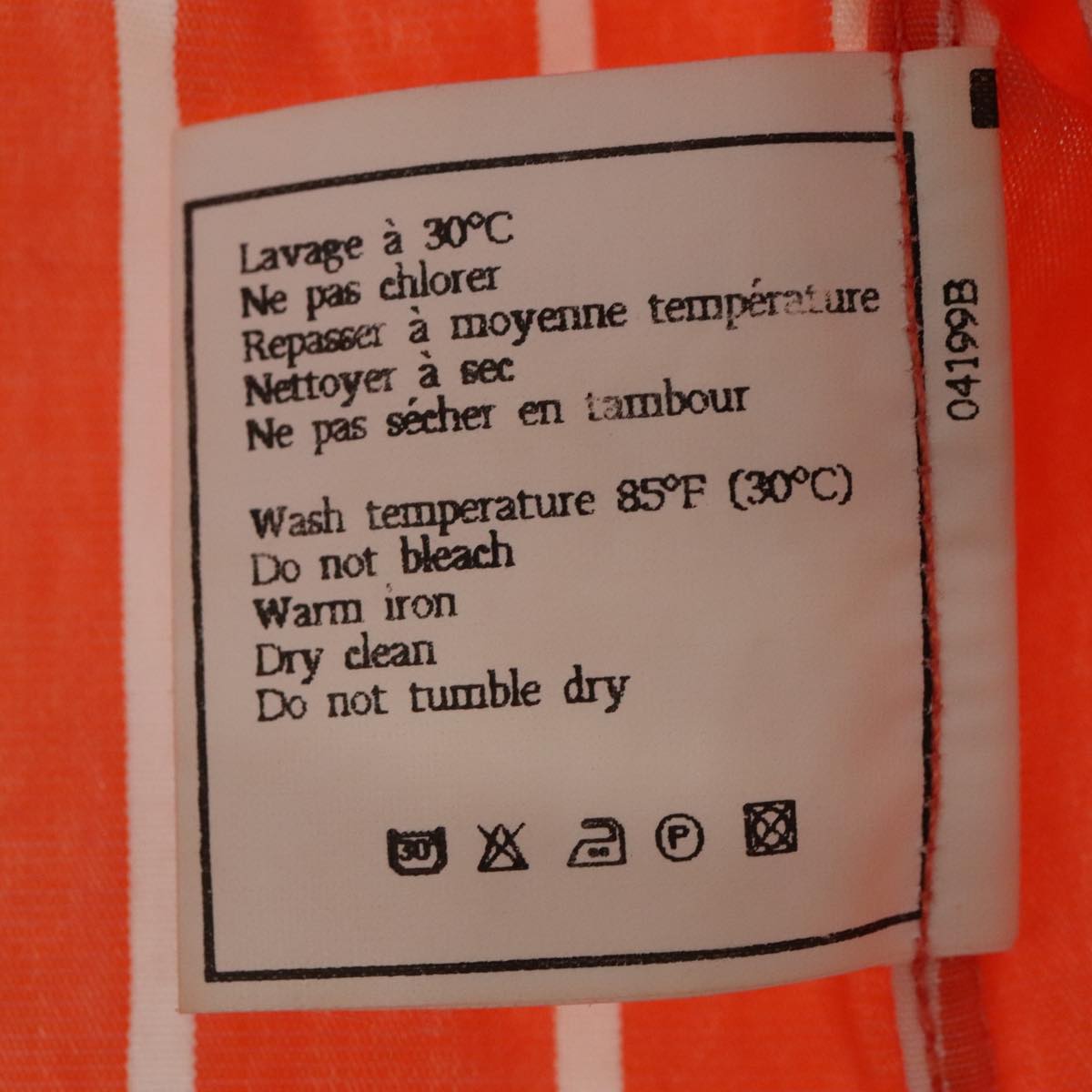 CHANEL Shirt Cotton Orange CC Auth 94245AM