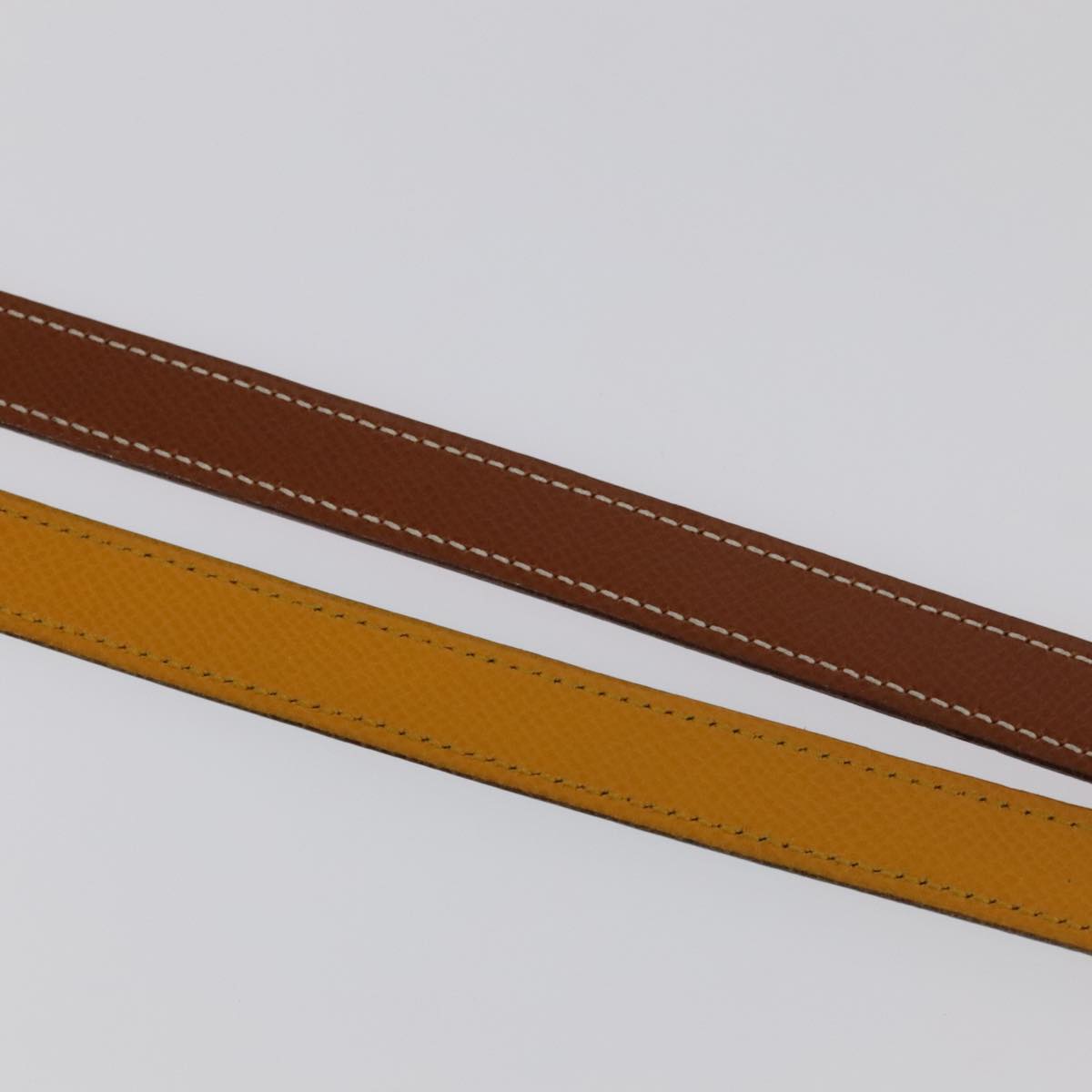 HERMES Belt Leather 28.3"""""""""""""""" Multicolor Gold Auth 94310