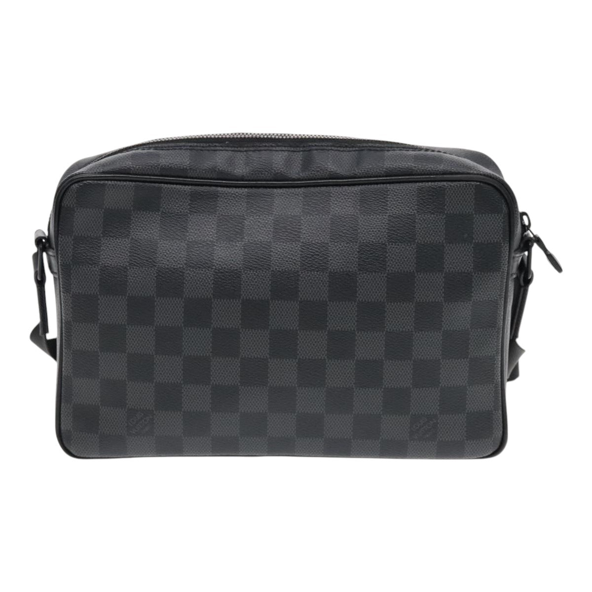 LOUIS VUITTON Damier Grafitte Utility Messenger Shoulder Bag M40280 Auth 94640A