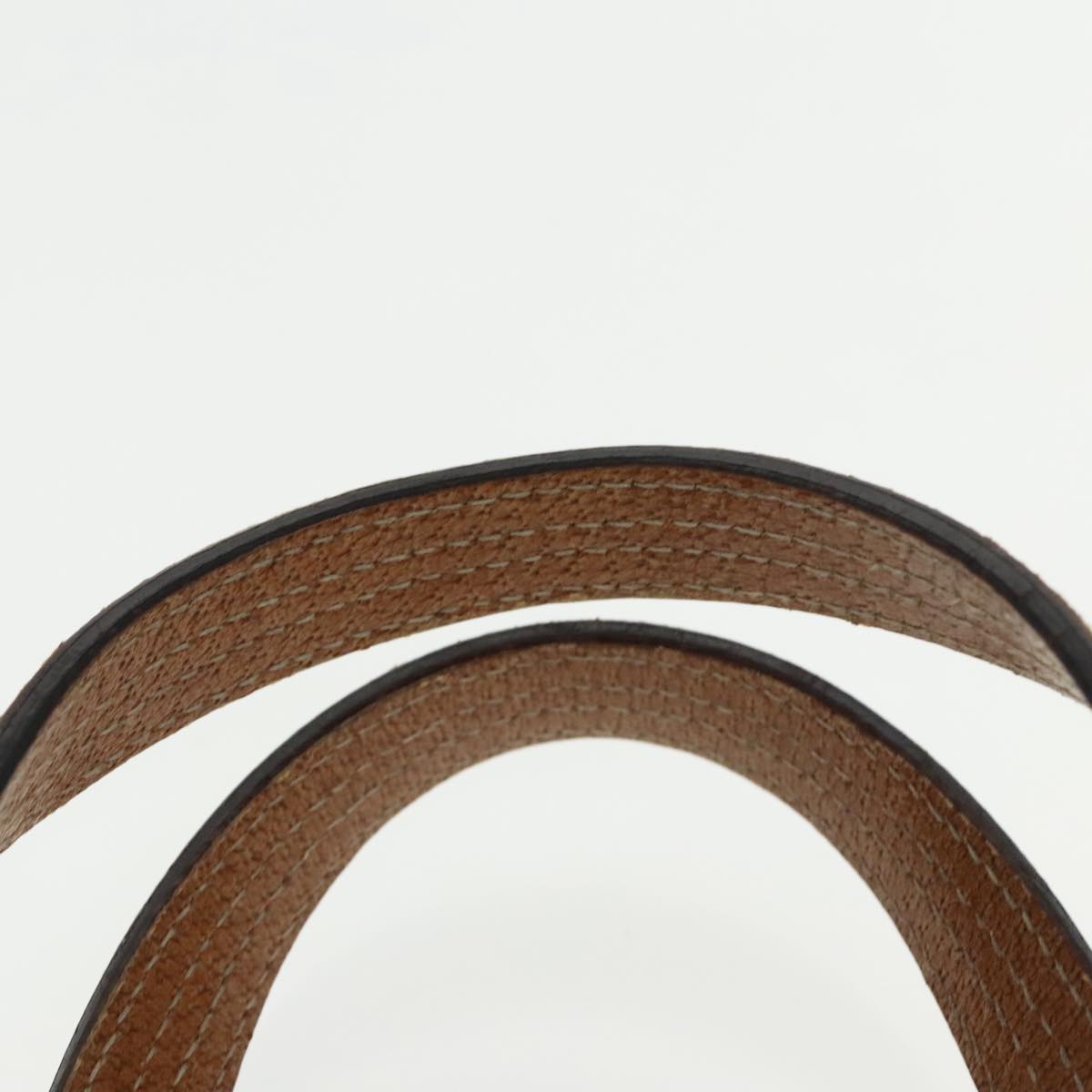 GUCCI GG Canvas Hand Bag Brown Silver 113019 3444 Auth 94718