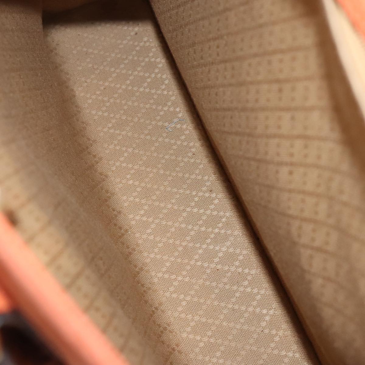 GUCCI Bamboo Hand Bag Suede 2way Orange Gold 002 123 0322 Auth 94808