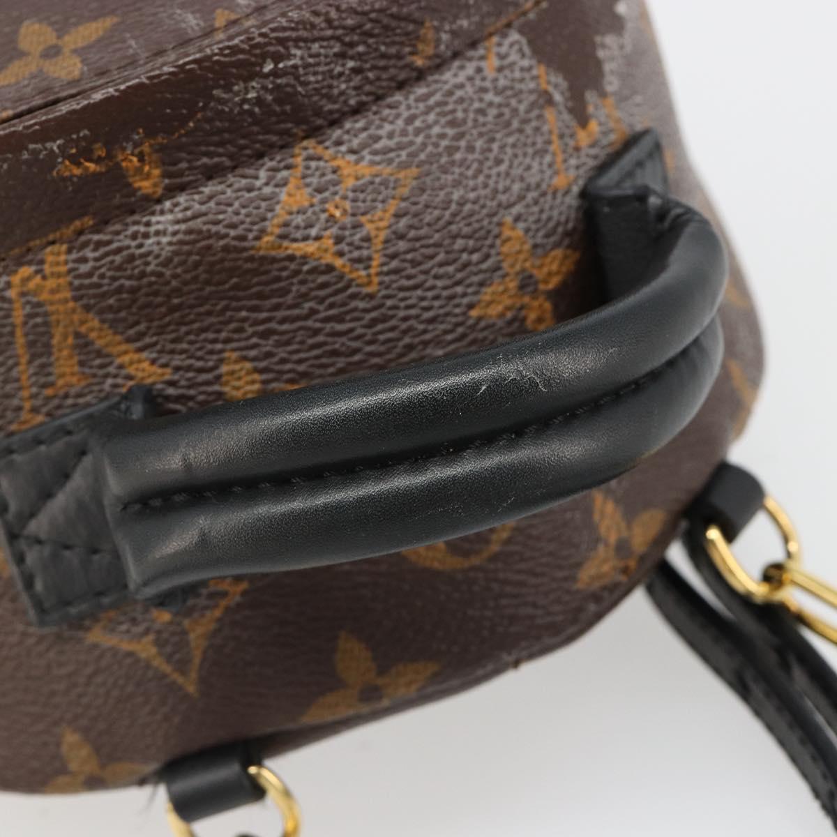 LOUIS VUITTON Monogram Palm Springs MINI Backpack M41562 LV Auth 95115