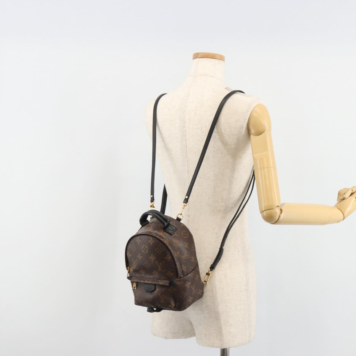 LOUIS VUITTON Monogram Palm Springs MINI Backpack M41562 LV Auth 95115