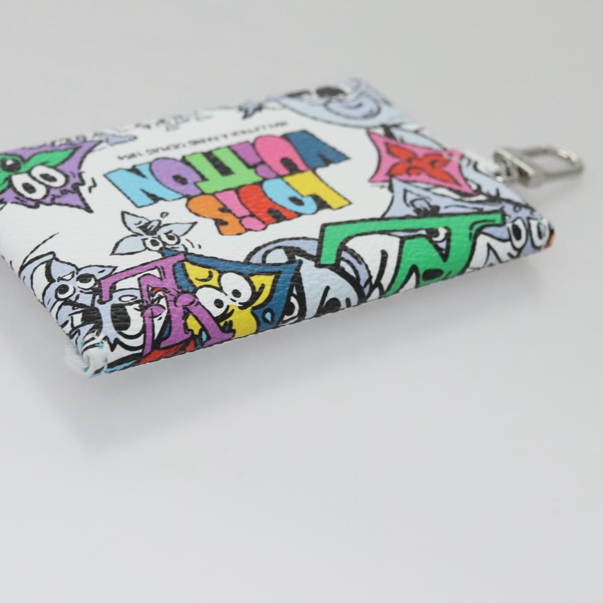 LOUIS VUITTON Monogram Comics Trio Amberop Clutch Bag White M82014 Auth 95129S